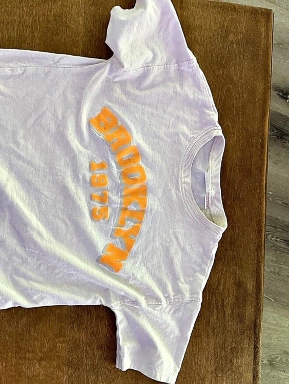 Zara Brooklyn 1975 Graphic T-Shirt Girls 5-6 Purple